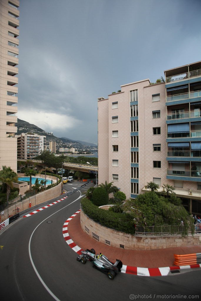 GP MONACO, 24.05.2012- Prove Libere 2, Nico Rosberg (GER) Mercedes AMG F1 W03 