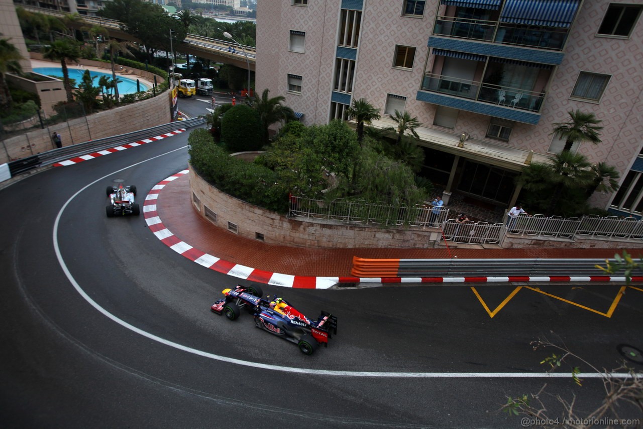 GP MONACO, 24.05.2012- Prove Libere 2, Mark Webber (AUS) Red Bull Racing RB8 