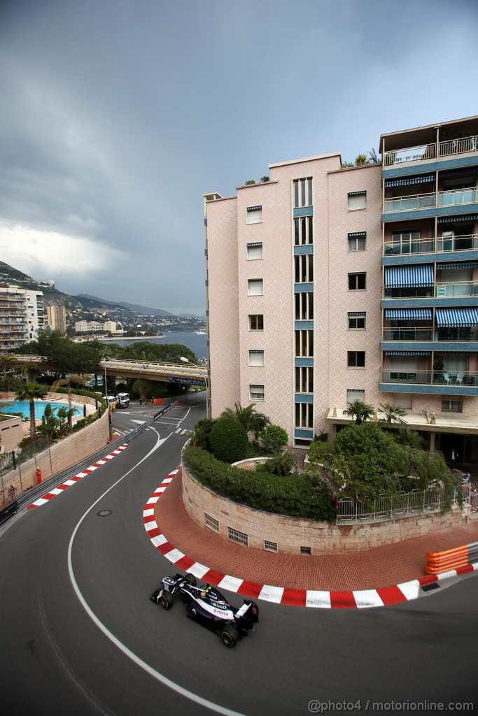 GP MONACO, 24.05.2012- Prove Libere 2, Bruno Senna (BRA) Williams F1 Team FW34 