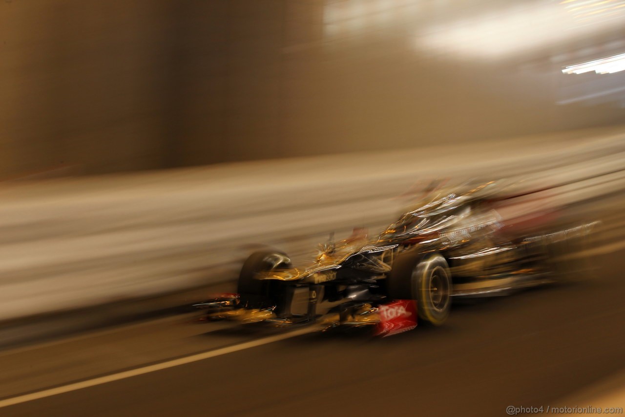GP MONACO, 24.05.2012- Prove Libere 2, Kimi Raikkonen (FIN) Lotus F1 Team E20 