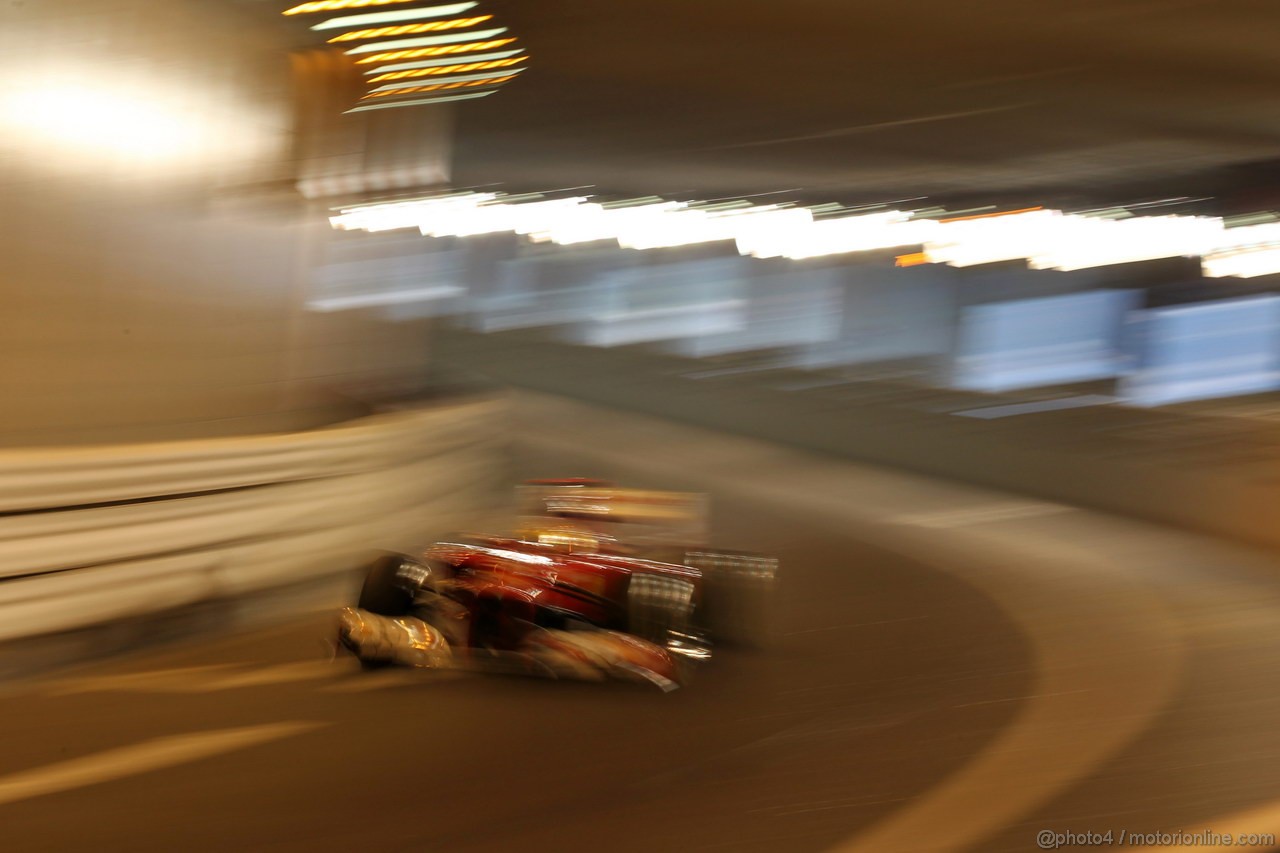GP MONACO, 24.05.2012- Prove Libere 2, Fernando Alonso (ESP) Ferrari F2012 