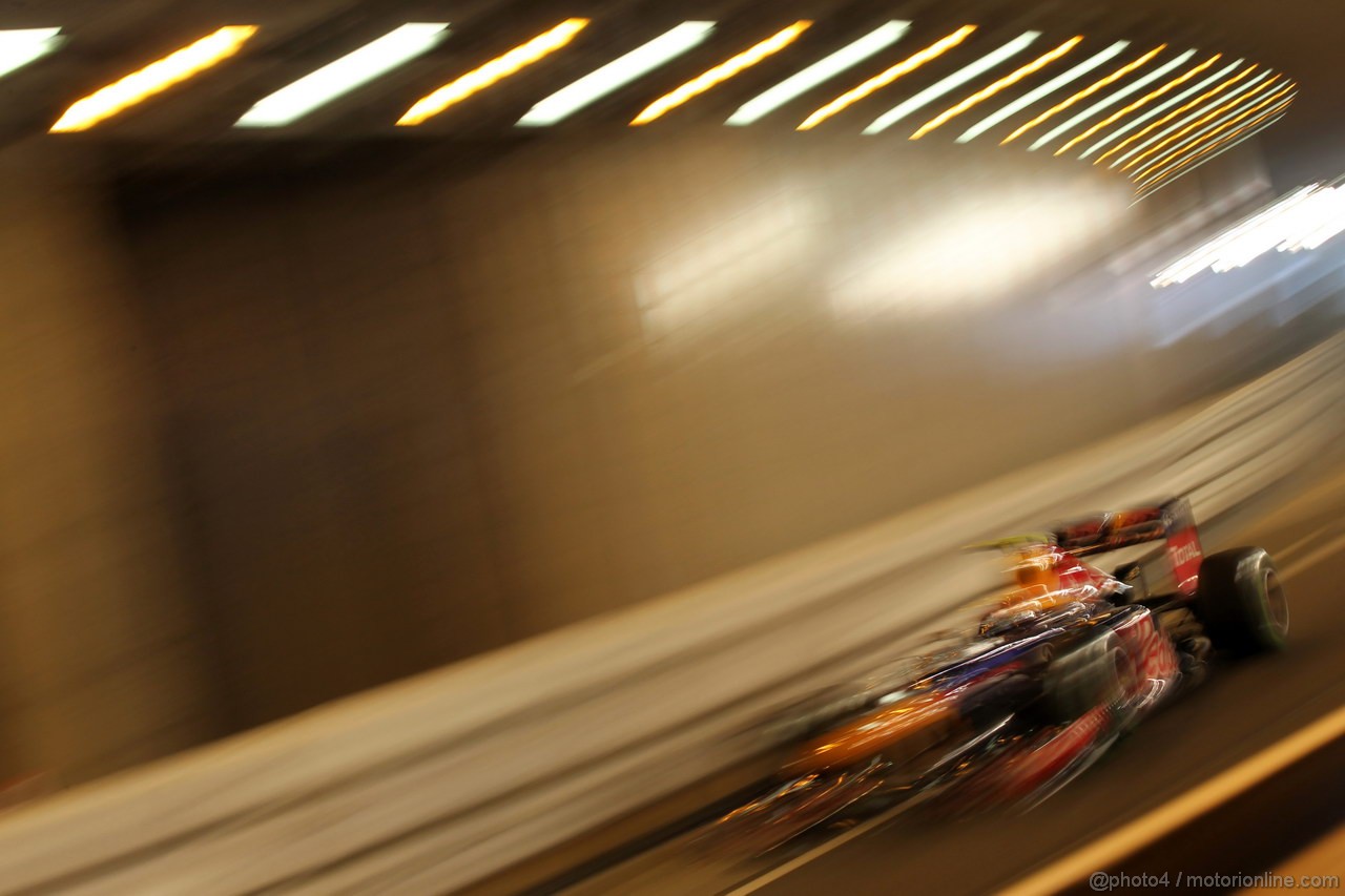 GP MONACO, 24.05.2012- Prove Libere 2, Mark Webber (AUS) Red Bull Racing RB8 
