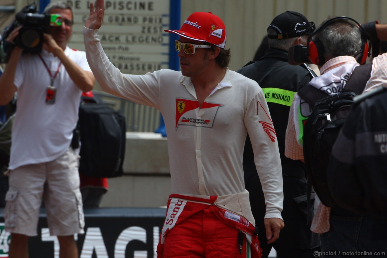 GP MONACO, 24.05.2012- Prove Libere 2, Fernando Alonso (ESP) Ferrari F2012