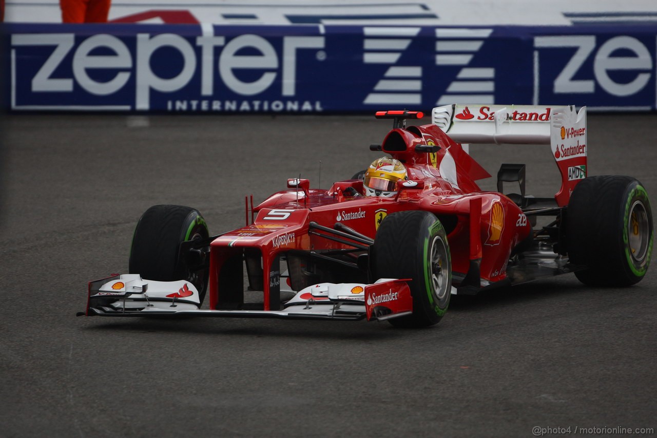 GP MONACO, 24.05.2012- Prove Libere 2, Fernando Alonso (ESP) Ferrari F2012 