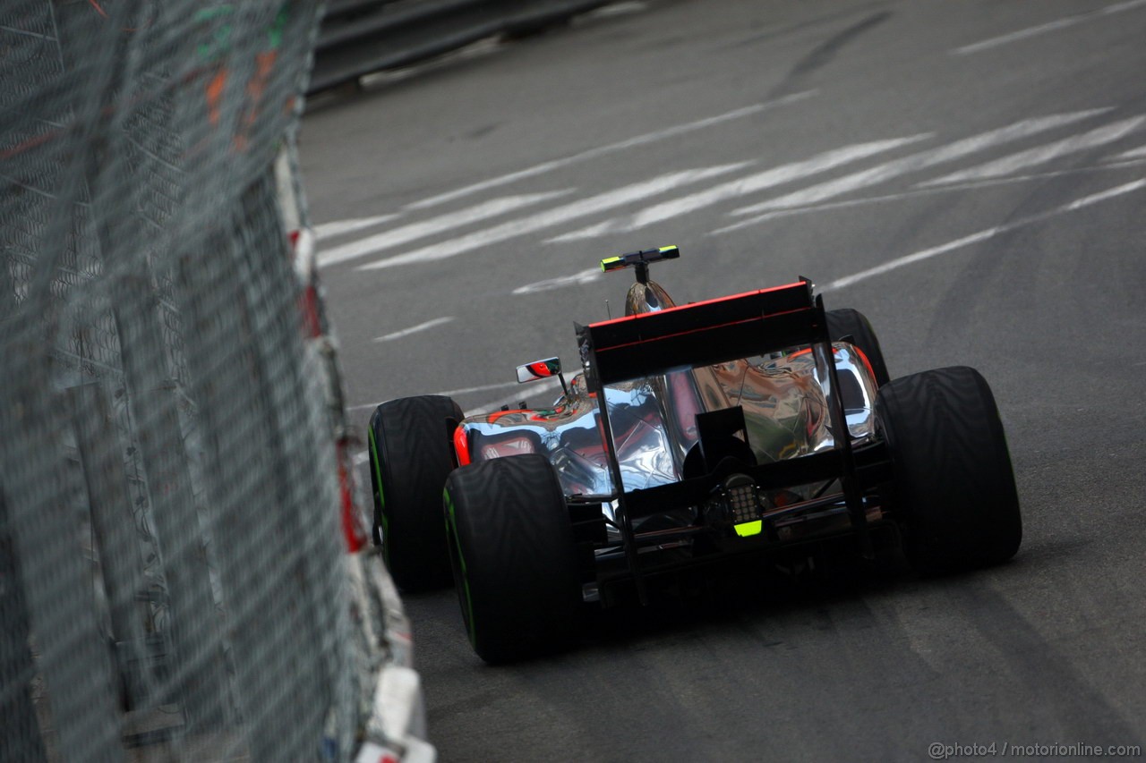 GP MONACO, 24.05.2012- Prove Libere 2, Lewis Hamilton (GBR) McLaren Mercedes MP4-27 
