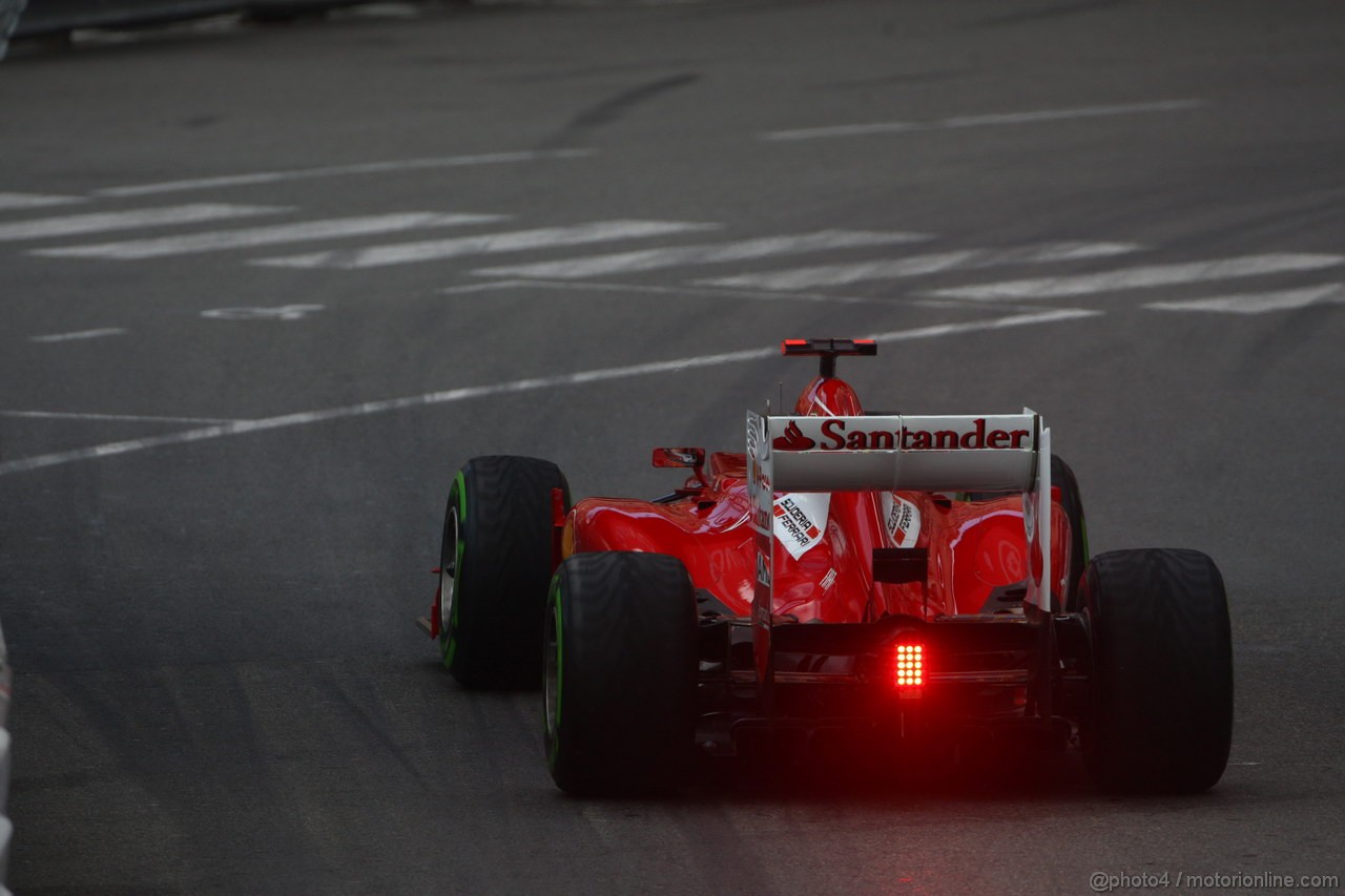 GP MONACO, 24.05.2012- Prove Libere 2, Fernando Alonso (ESP) Ferrari F2012