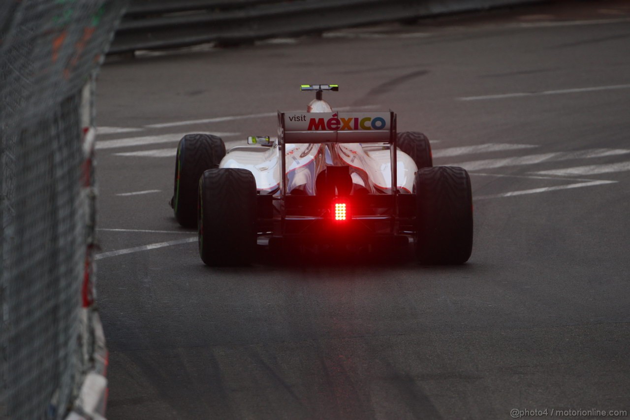 GP MONACO, 24.05.2012- Prove Libere 2, Sergio Prez (MEX) Sauber F1 Team C31