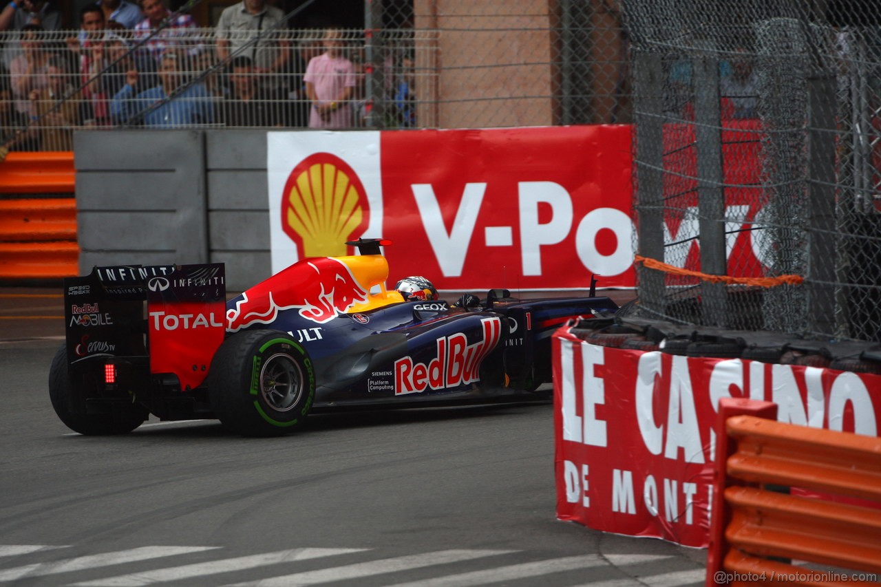 GP MONACO, 24.05.2012- Prove Libere 2, Sebastian Vettel (GER) Red Bull Racing RB8 