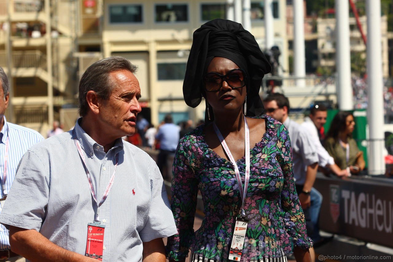 GP MONACO, 24.05.2012- Jacky Ickx (BEL) e sua moglie