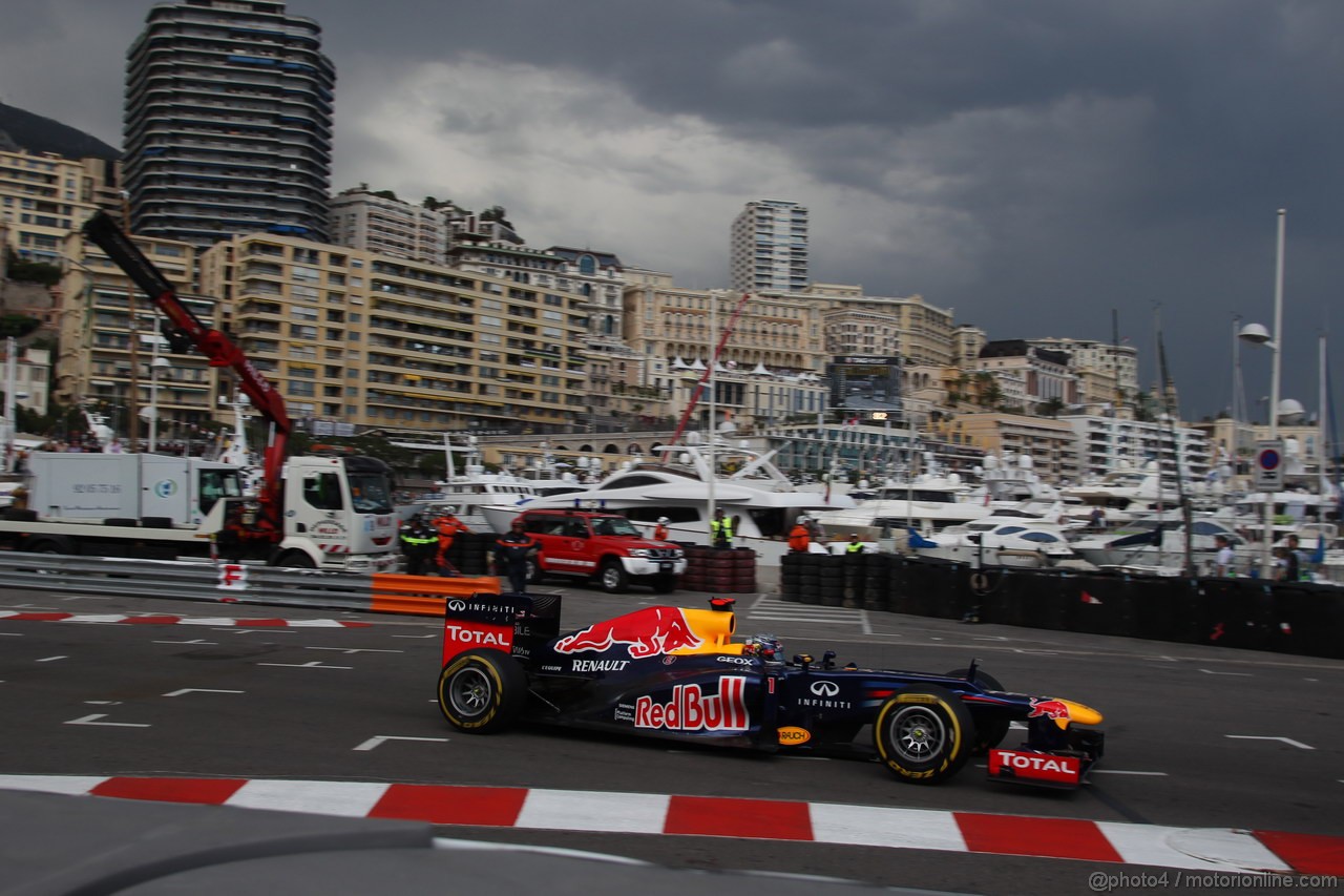 GP MONACO, 24.05.2012- Prove Libere 2, Sebastian Vettel (GER) Red Bull Racing RB8 