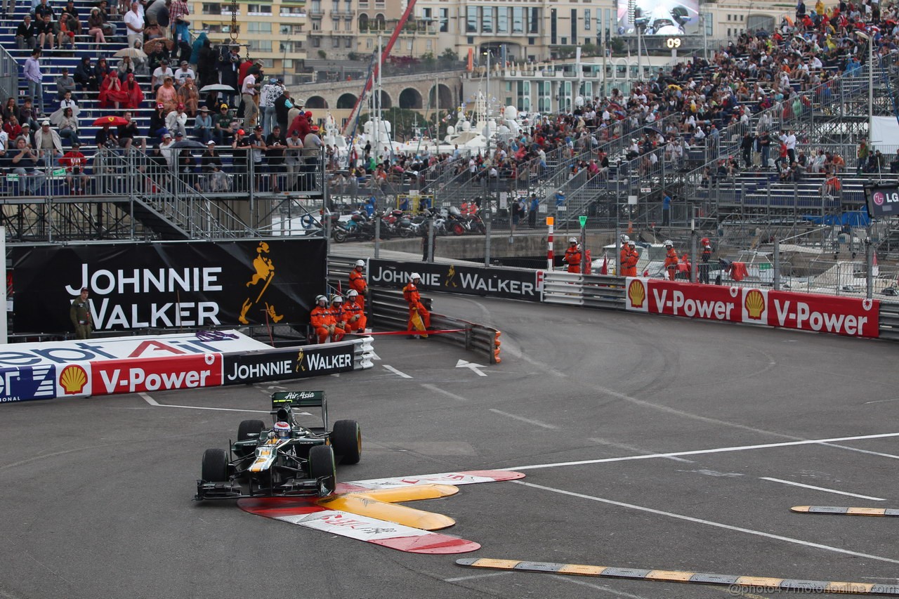 GP MONACO, 24.05.2012- Prove Libere 2,  Vitaly Petrov (RUS) Caterham F1 Team CT01 