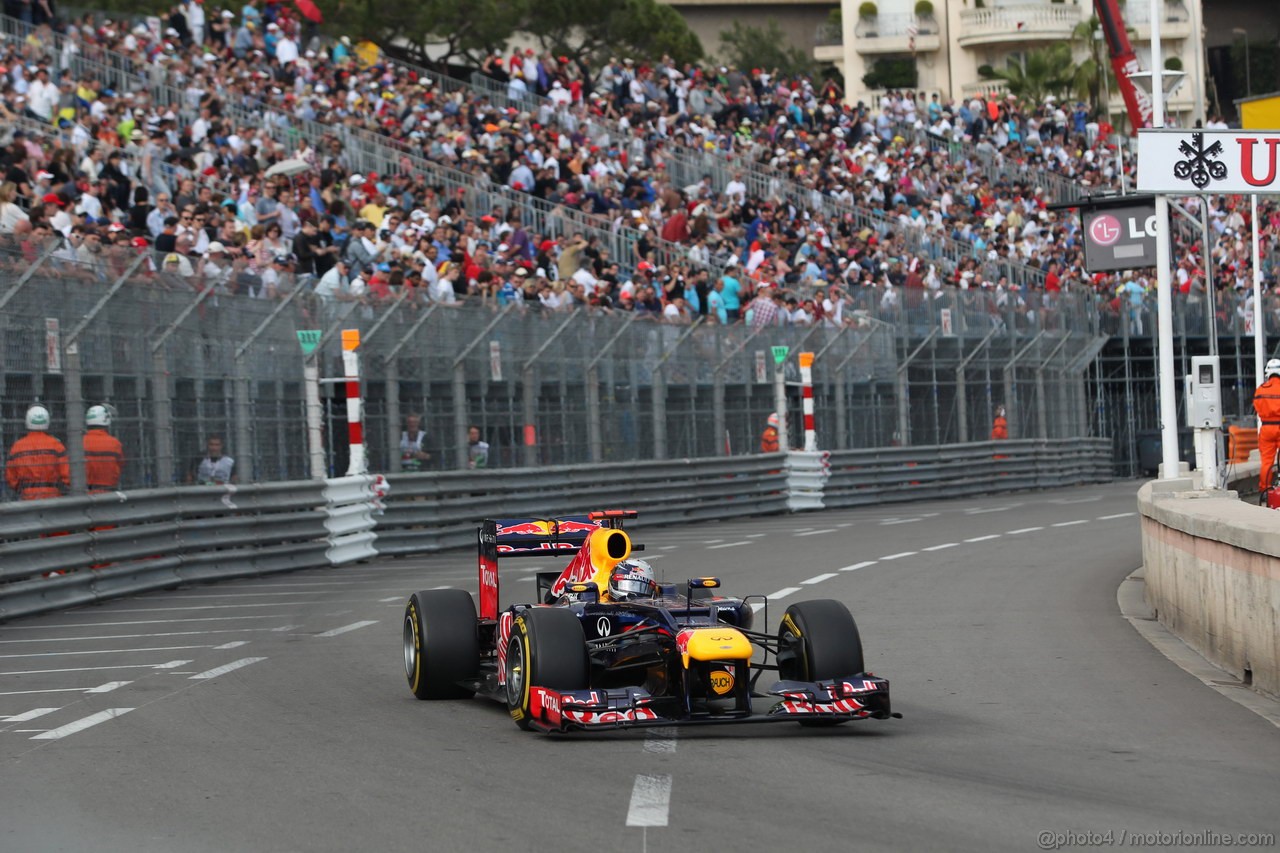 GP MONACO, 24.05.2012- Prove Libere 2, Sebastian Vettel (GER) Red Bull Racing RB8 