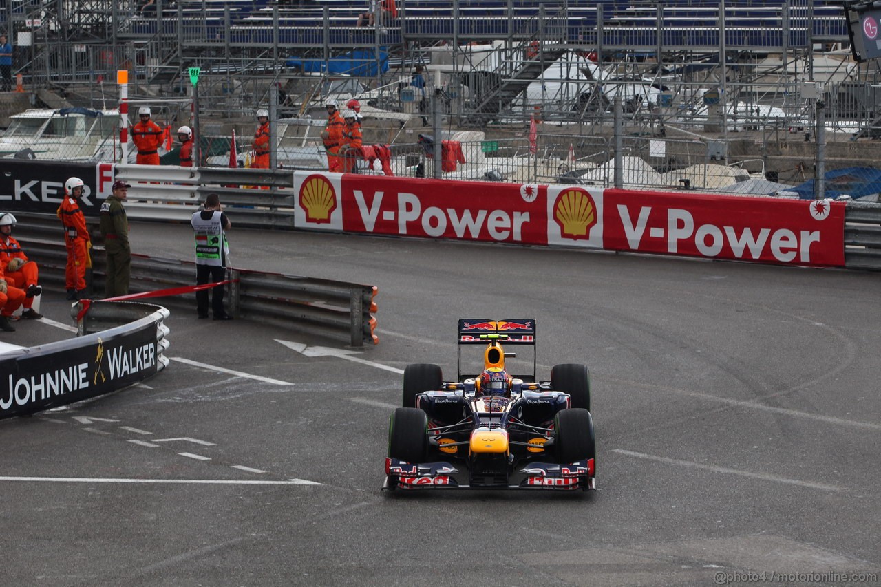 GP MONACO, 24.05.2012- Prove Libere 2,  Mark Webber (AUS) Red Bull Racing RB8 