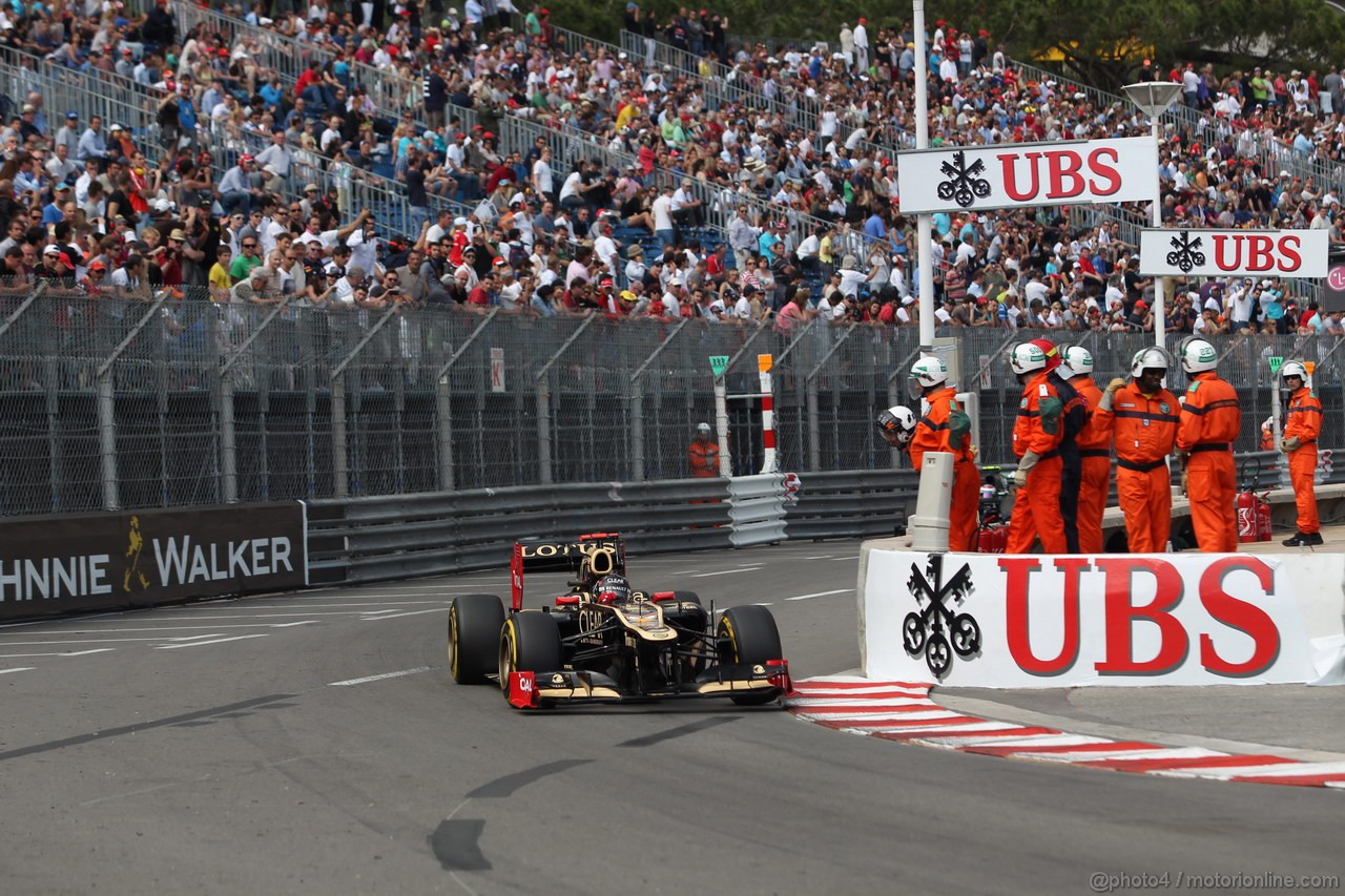 GP MONACO, 24.05.2012- Prove Libere 2, Kimi Raikkonen (FIN) Lotus F1 Team E20 