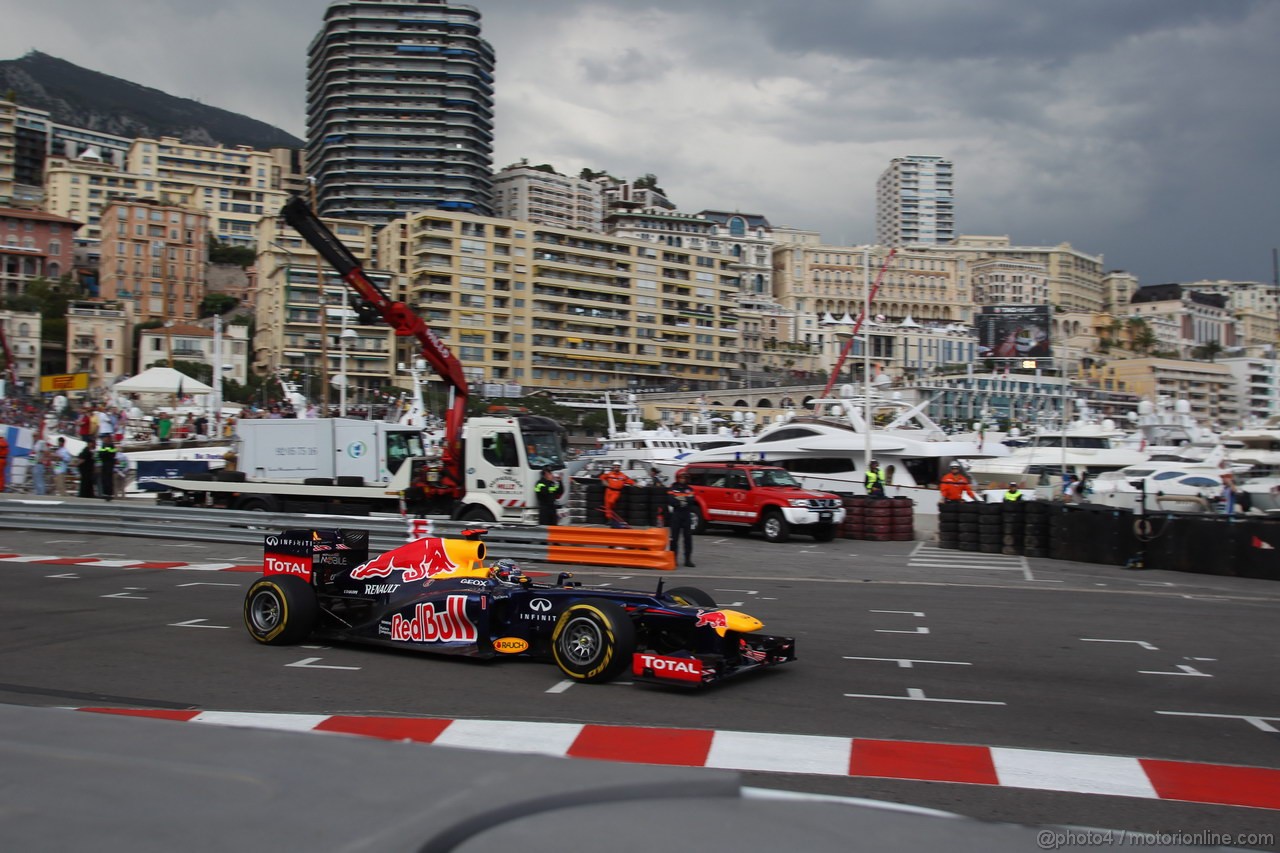 GP MONACO, 24.05.2012- Prove Libere 2,  Sebastian Vettel (GER) Red Bull Racing RB8 