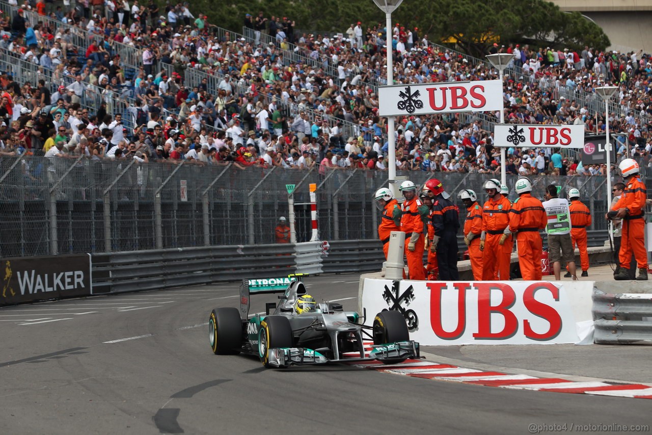 GP MONACO, 24.05.2012- Prove Libere 2, Nico Rosberg (GER) Mercedes AMG F1 W03 