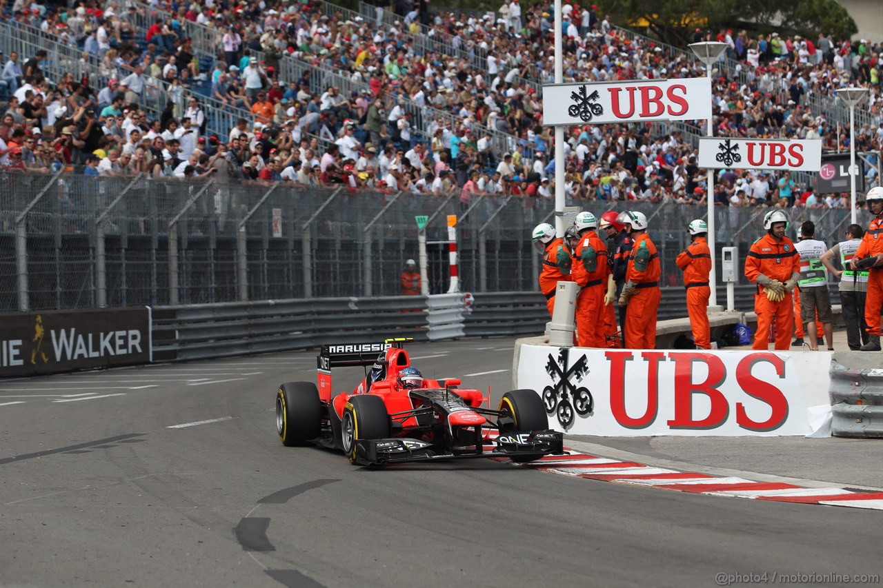 GP MONACO, 24.05.2012- Prove Libere 2, Charles Pic (FRA) Marussia F1 Team MR01 