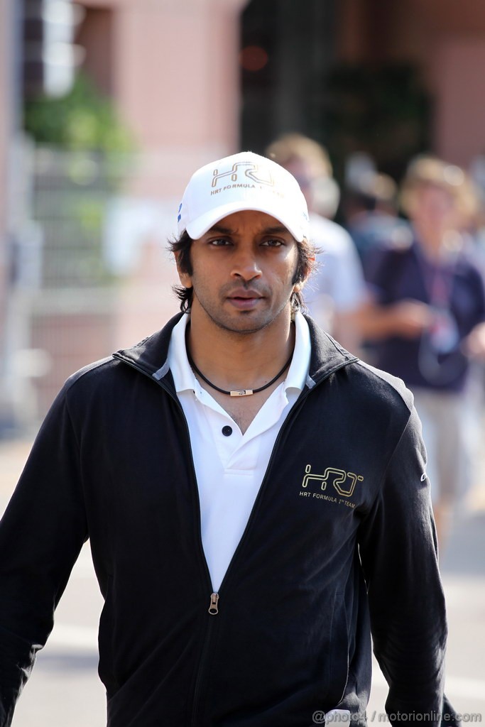 GP MONACO, 24.05.2012- Narain Karthikeyan (IND) HRT Formula 1 Team F112 
