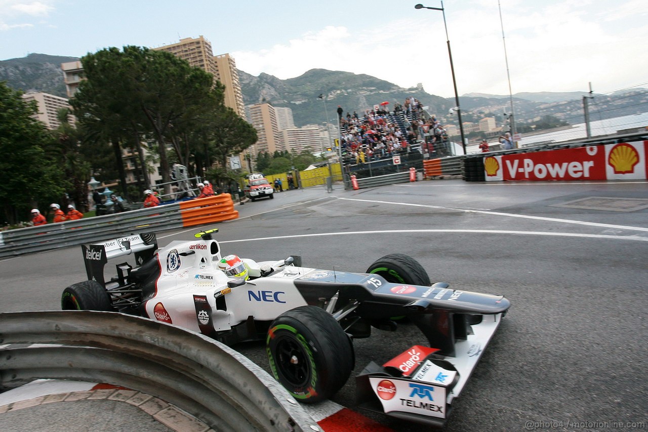 GP MONACO, 24.05.2012- Sergio Prez (MEX) Sauber F1 Team C31 