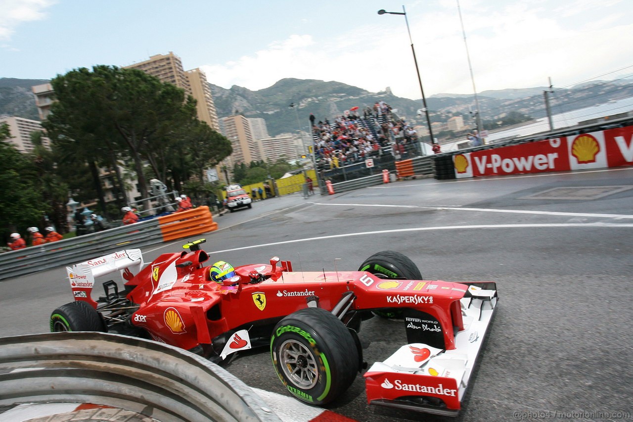 GP MONACO, 24.05.2012- Felipe Massa (BRA) Ferrari F2012 