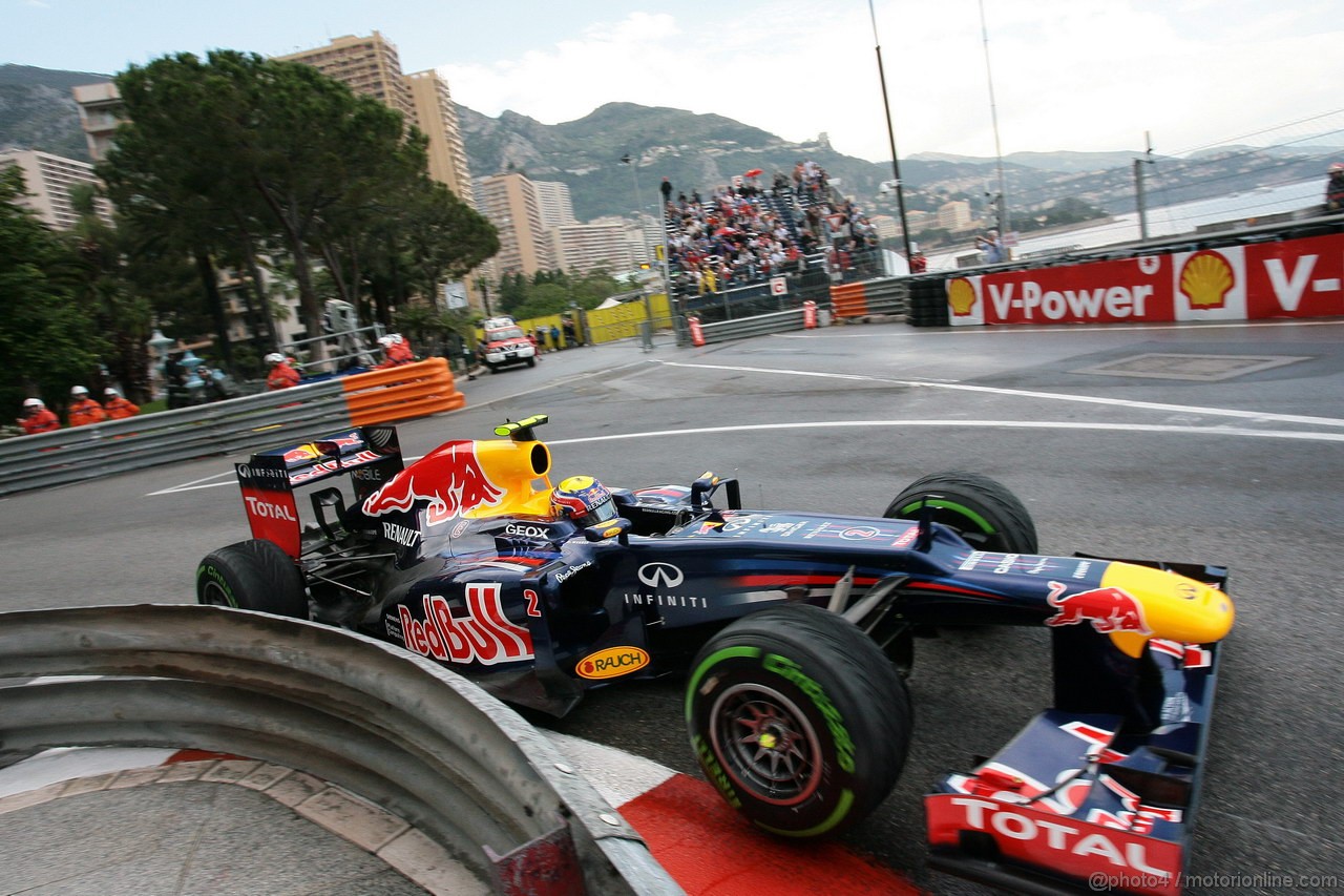 GP MONACO, 24.05.2012- Mark Webber (AUS) Red Bull Racing RB8 