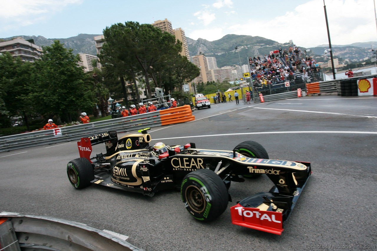 GP MONACO, 24.05.2012- Romain Grosjean (FRA) Lotus F1 Team E20