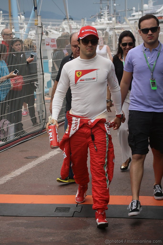 GP MONACO, 24.05.2012- Prove Libere 2, Felipe Massa (BRA) Ferrari F2012 e Dudu Massa, brother of Felipe Massa (BRA) Ferrari F2012 
