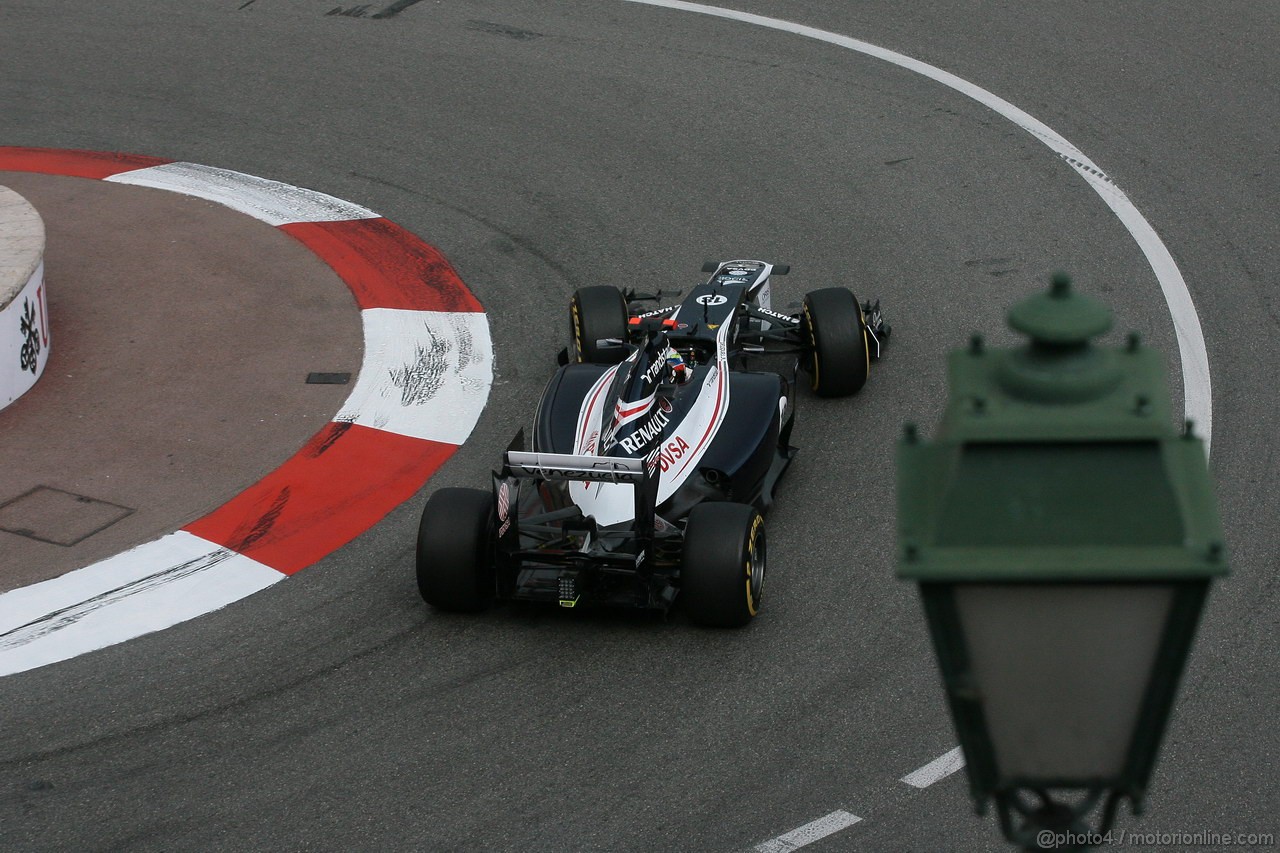 GP MONACO, 24.05.2012- Prove Libere 2, Pastor Maldonado (VEN) Williams F1 Team FW34 