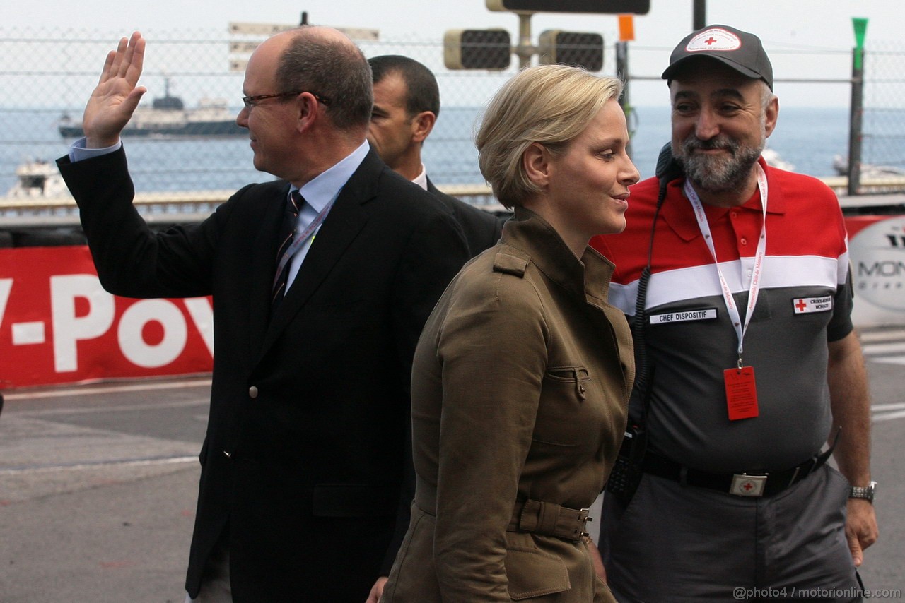 GP MONACO, 24.05.2012- S.A.S. Prince Albert II e sua moglie Princess Charlene of Monaco