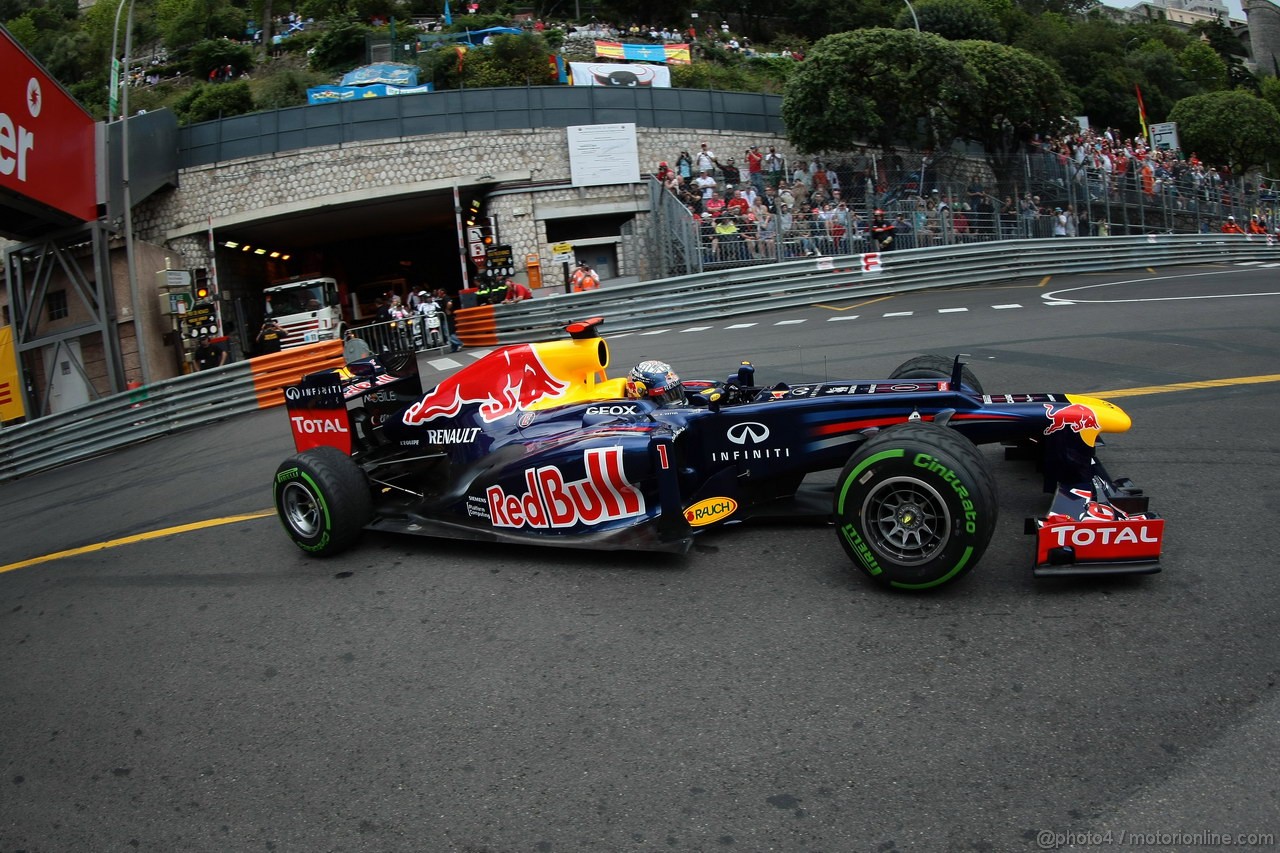 GP MONACO, 24.05.2012- Prove Libere 2, Sebastian Vettel (GER) Red Bull Racing RB8 