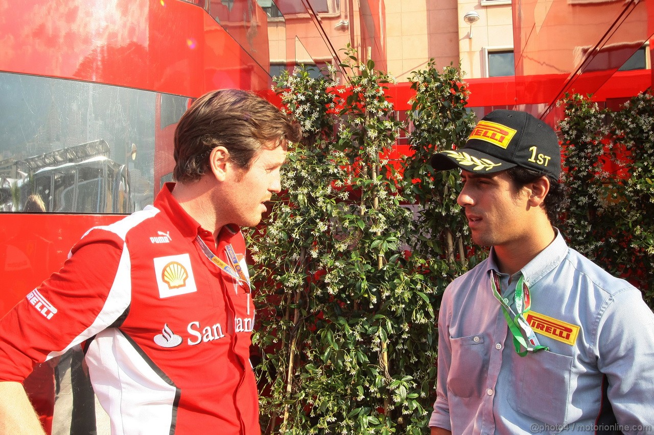 GP MONACO, 24.05.2012- Rob Smedley, (GBR), Ferrari, Track Engineer of Felipe Massa (BRA) e Lucas Di Grassi (BRA), Pirelli Test Driver