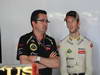 GP MONACO, 24.05.2012- Free Practice 1, Eric Boullier (FRA), Team Manager, Lotus F1 Team e Romain Grosjean (FRA) Lotus F1 Team E20 