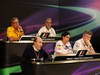 GP MONACO, 24.05.2012- Conferenza Stampa, Sir Frank Williams(gbr),Team Principal Williams F1 Team, Monisha Kaltenborn (AUT), Chief Executive Officer, Sauber F1 Team e Ross Brawn (GBR), Team Principal, Mercedes GP 