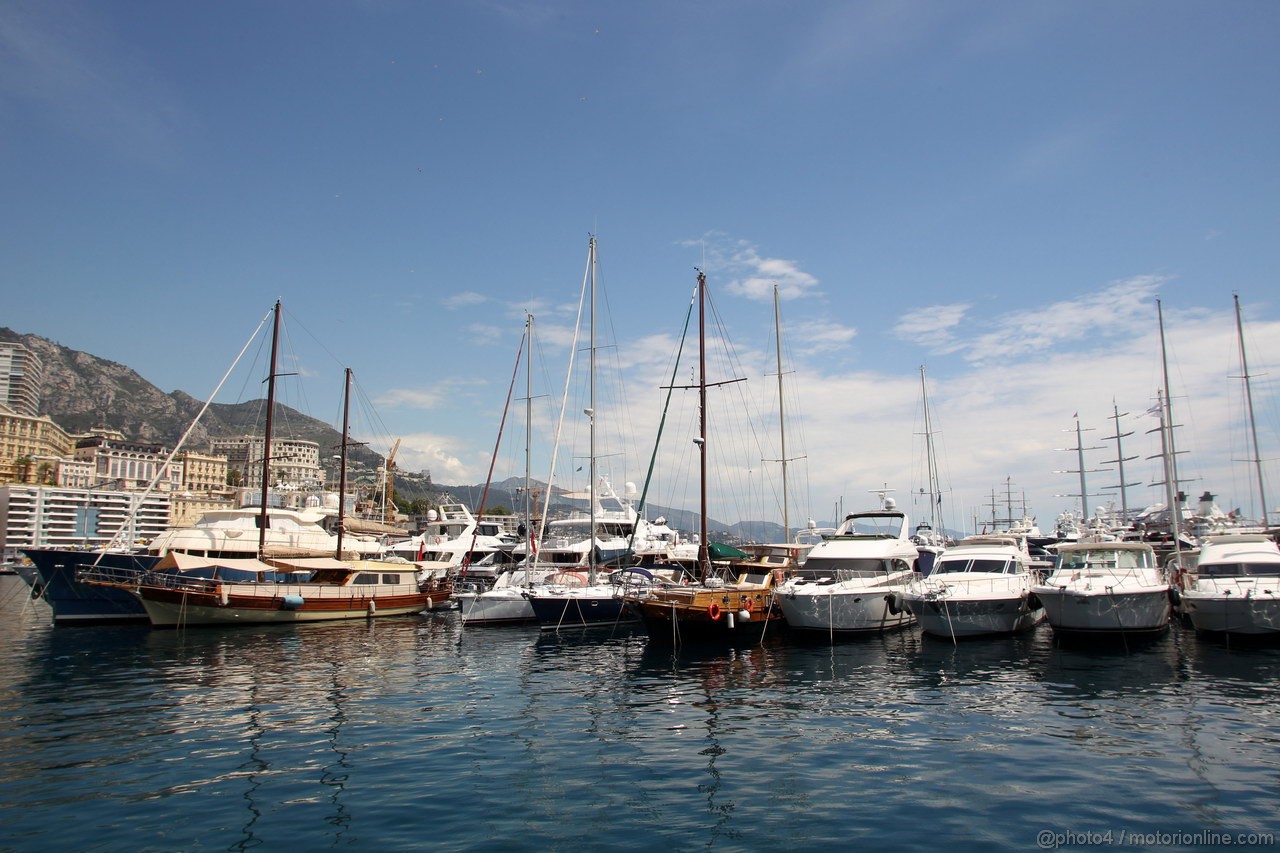 GP MONACO, 23.05.2012- View of the Monte-Carlo harbor