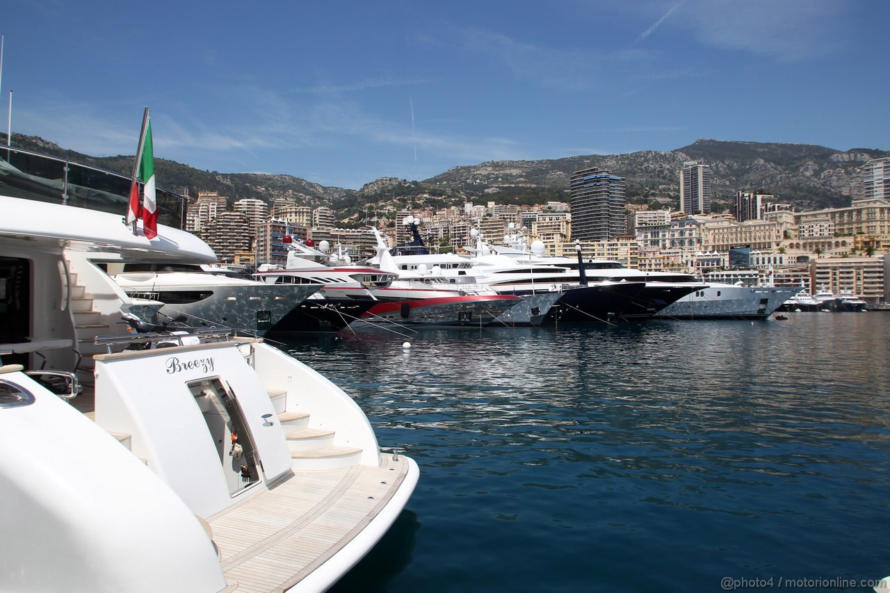 GP MONACO, 23.05.2012- View of the Monte-Carlo harbor