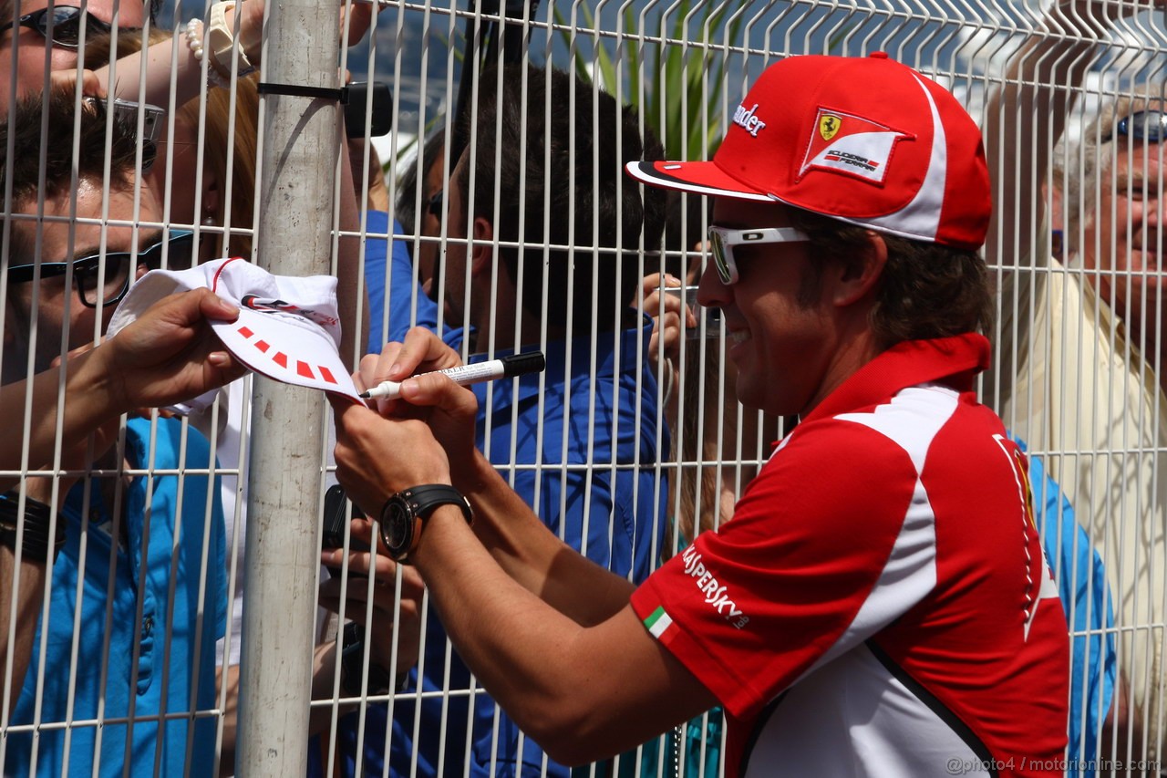 GP MONACO, 23.05.2012- Fernando Alonso (ESP) Ferrari F2012