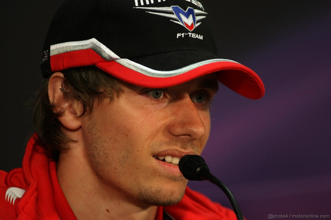 GP MONACO, 23.05.2012- Conferenza Stampa, Charles Pic (FRA) Marussia F1 Team MR01 