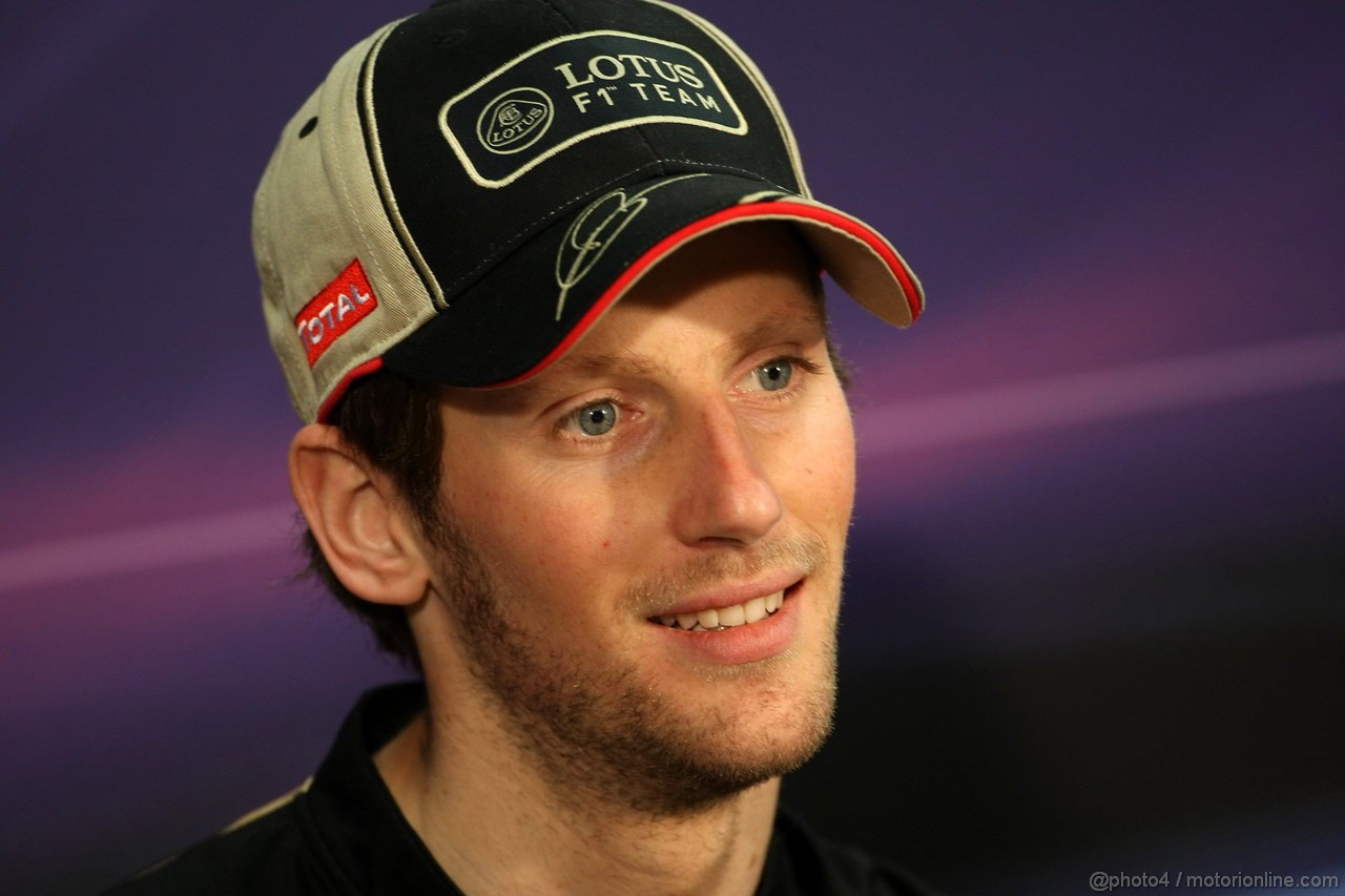 GP MONACO, 23.05.2012- Conferenza Stampa, Romain Grosjean (FRA) Lotus F1 Team E20 