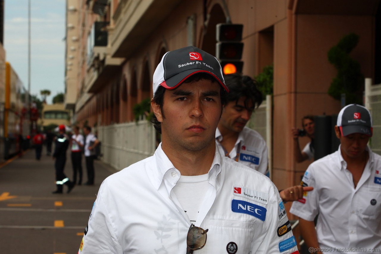 GP MONACO, 23.05.2012- Sergio Prez (MEX) Sauber F1 Team C31 