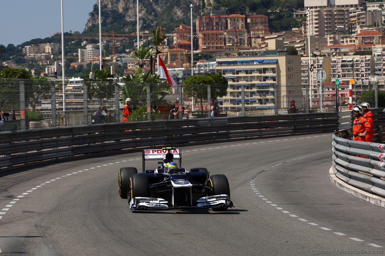 GP MONACO, 26.05.2012-  Prove Libere 3, Bruno Senna (BRA) Williams F1 Team FW34 