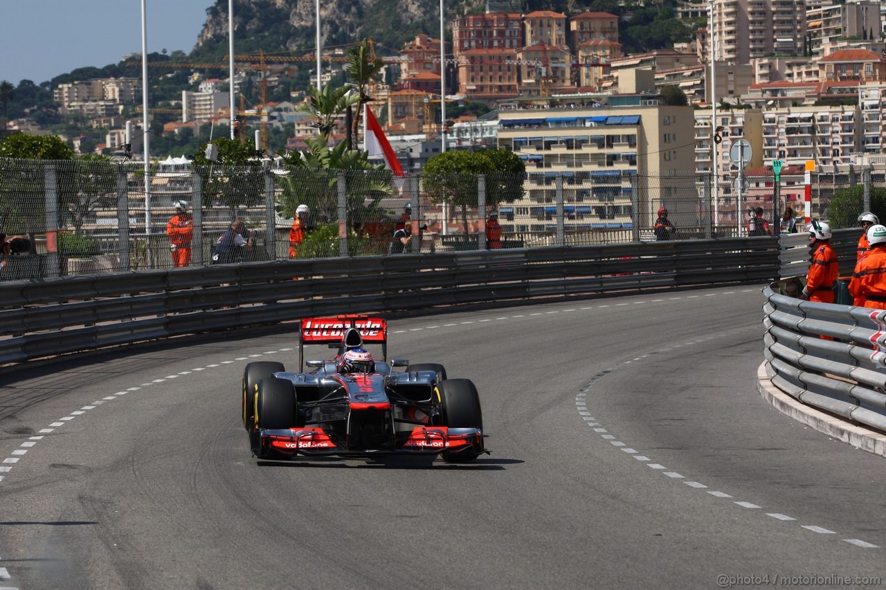 GP MONACO, 26.05.2012-  Prove Libere 3, Jenson Button (GBR) McLaren Mercedes MP4-27