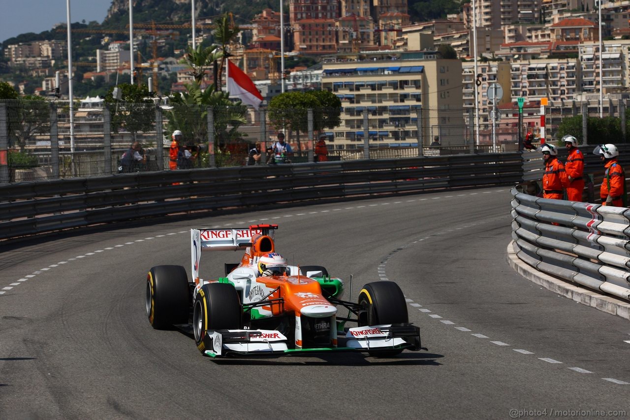 GP MONACO, 26.05.2012-  Prove Libere 3,Paul di Resta (GBR) Sahara Force India F1 Team VJM05 