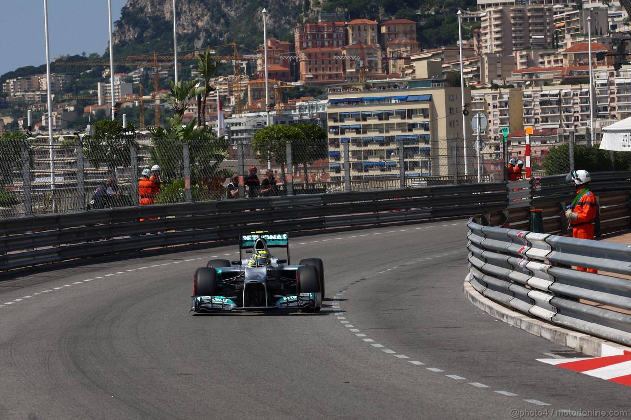 GP MONACO, 26.05.2012-  Prove Libere 3, Nico Rosberg (GER) Mercedes AMG F1 W03