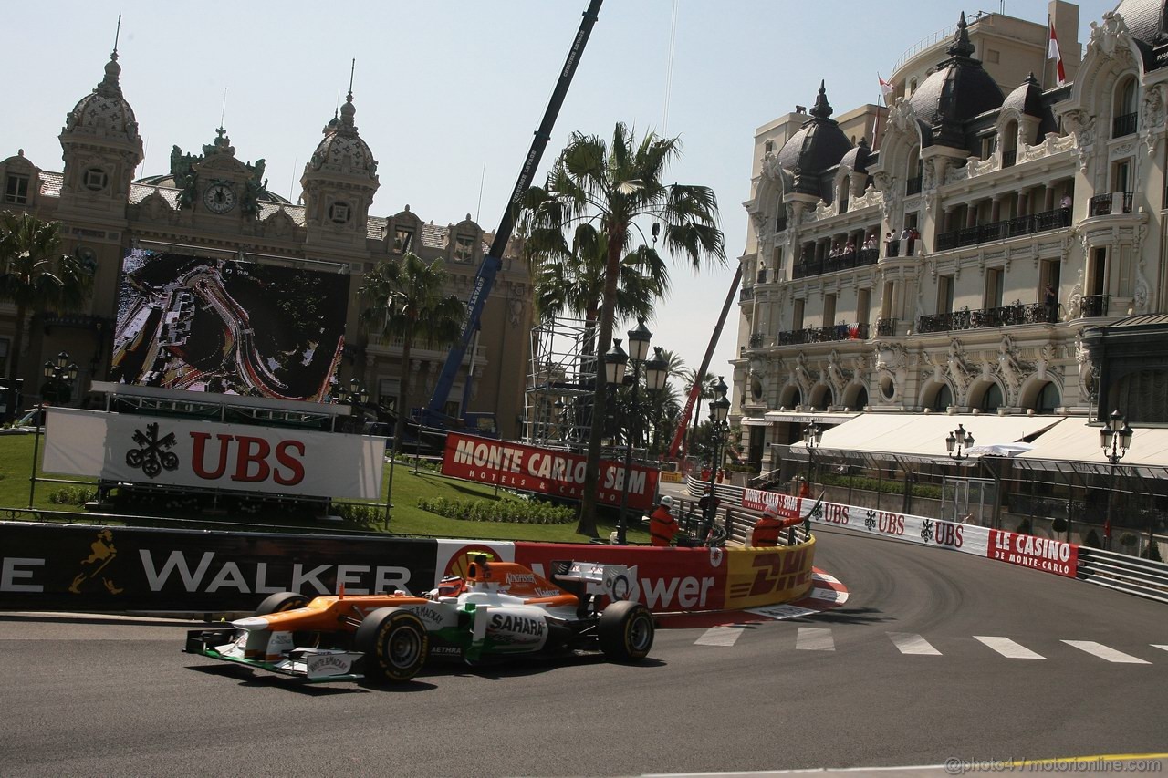 GP MONACO, 26.05.2012-  Prove Libere 3, Nico Hulkenberg (GER) Sahara Force India F1 Team VJM05 
