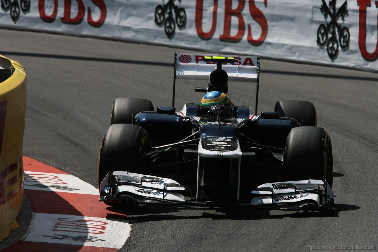 GP MONACO, 26.05.2012-  Prove Libere 3, Bruno Senna (BRA) Williams F1 Team FW34