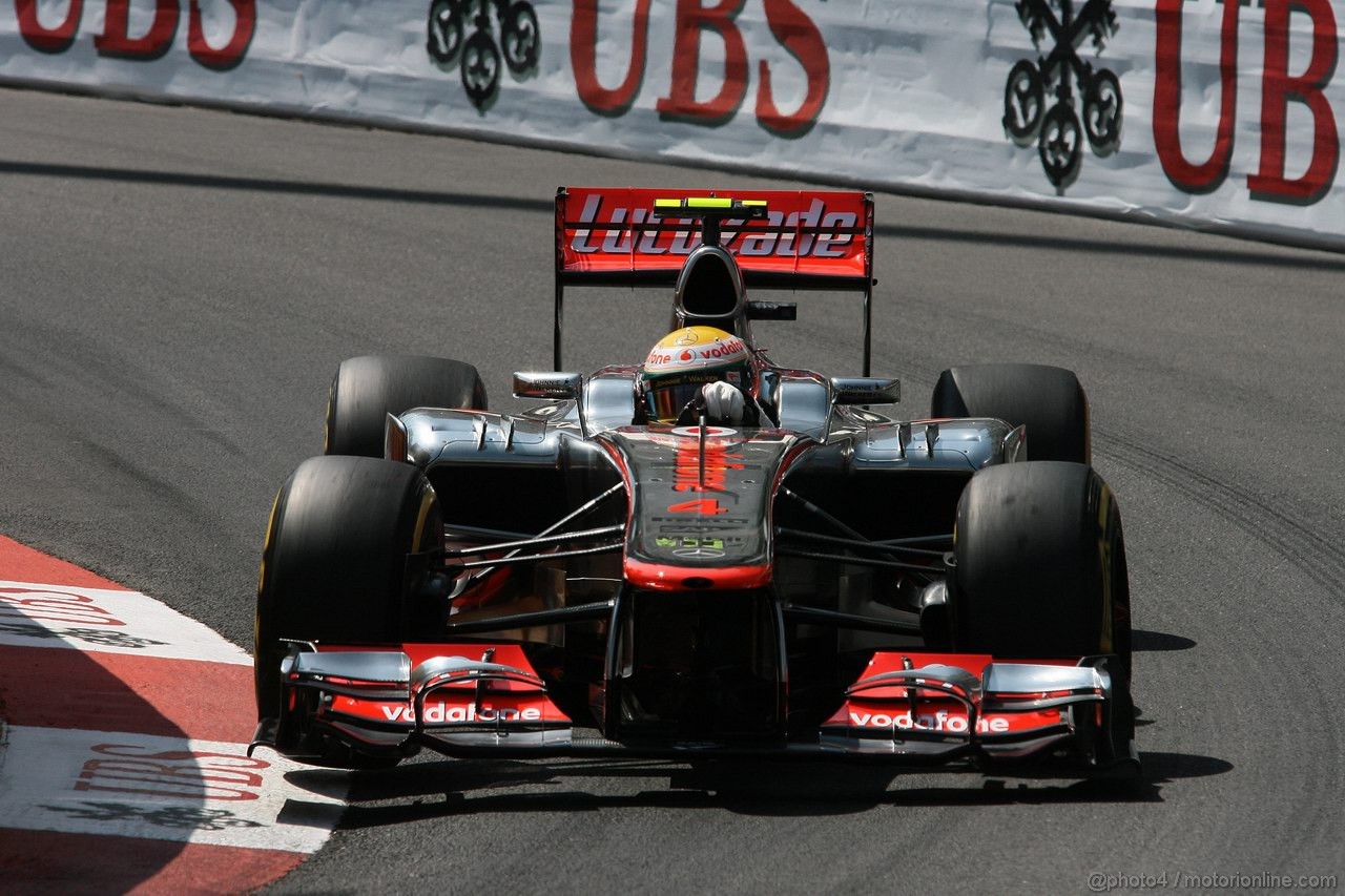 GP MONACO, 26.05.2012-  Prove Libere 3, Lewis Hamilton (GBR) McLaren Mercedes MP4-27