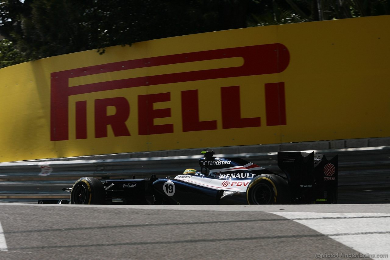 GP MONACO, 26.05.2012-  Prove Libere 3, Bruno Senna (BRA) Williams F1 Team FW34
