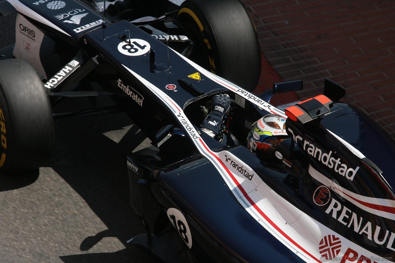 GP MONACO, 26.05.2012-  Prove Libere 3, Pastor Maldonado (VEN) Williams F1 Team FW34 