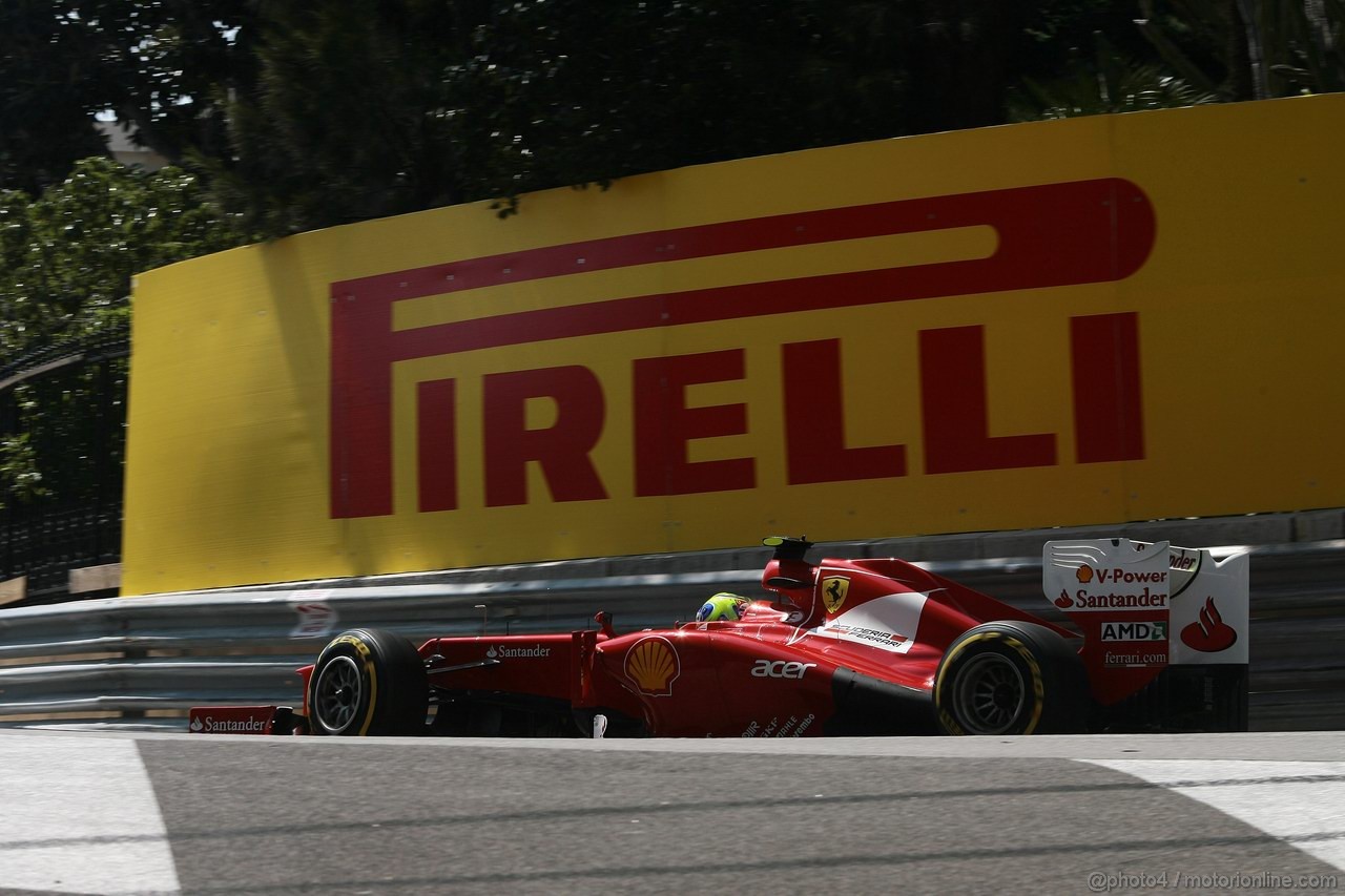 GP MONACO, 26.05.2012-  Prove Libere 3, Felipe Massa (BRA) Ferrari F2012
