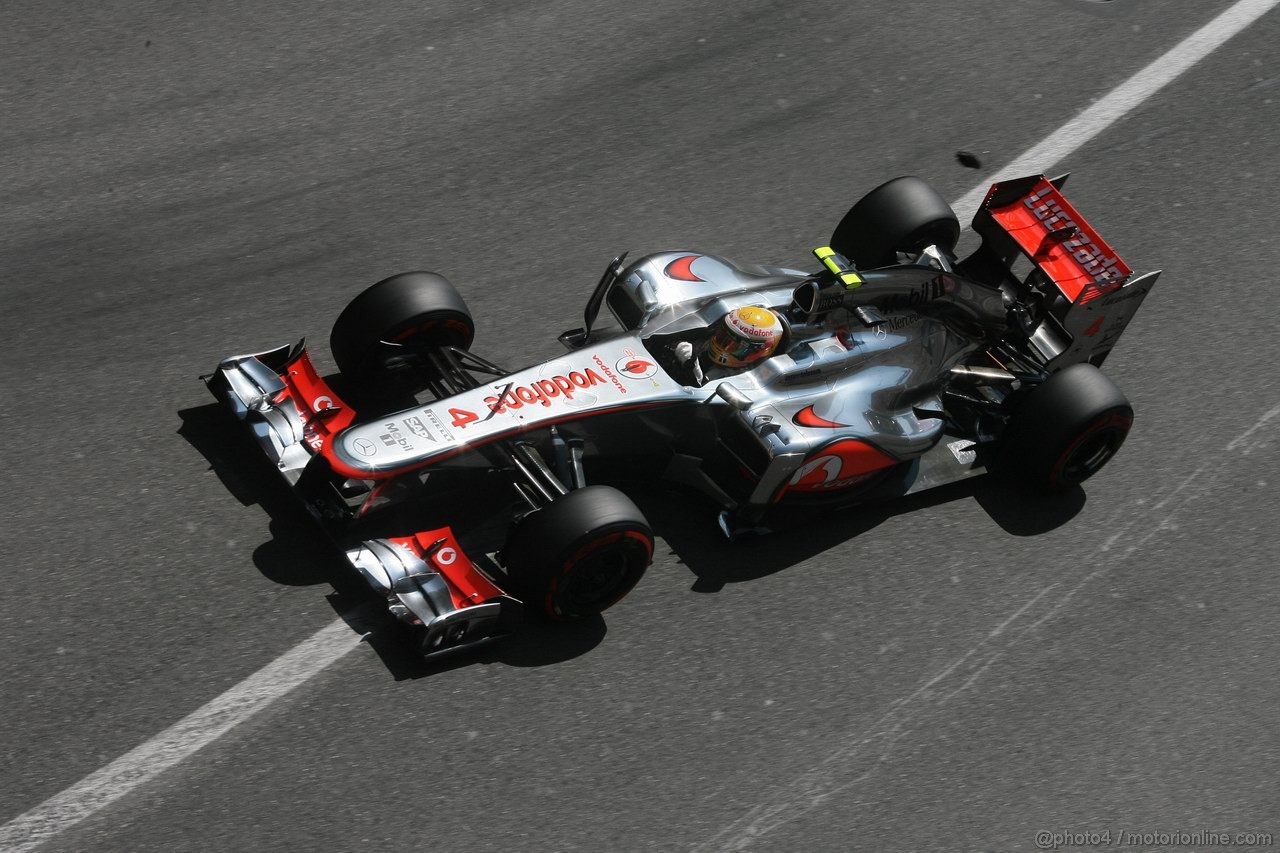 GP MONACO, 26.05.2012-  Prove Libere 3, Lewis Hamilton (GBR) McLaren Mercedes MP4-27